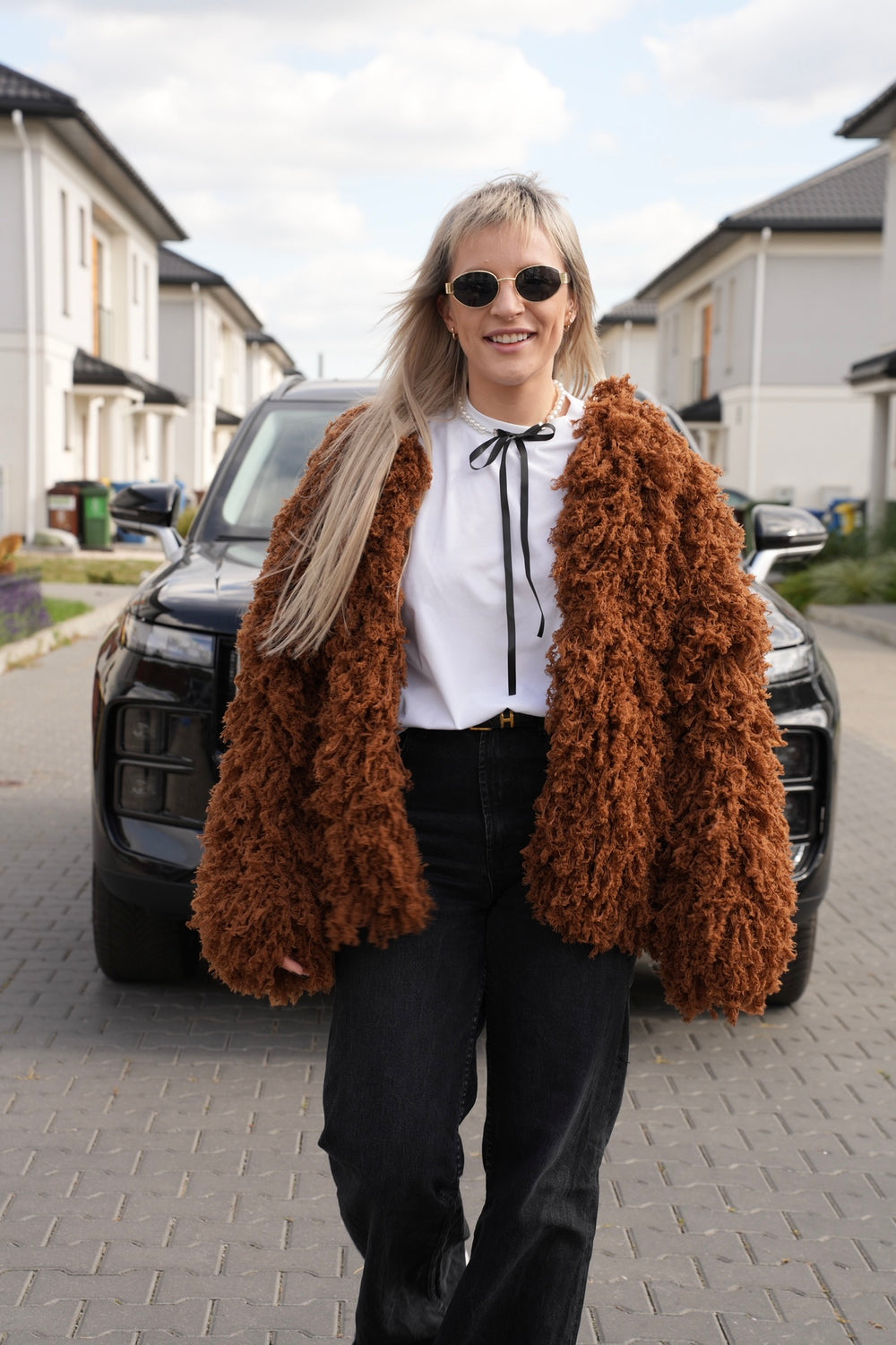 Futro Paula, handmade, merino