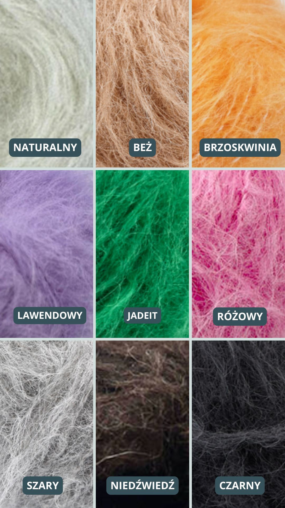 Uśmiechnięta kobieta w czapce Tiya z alpaki suri z merynosem w naturalnym odcieniu