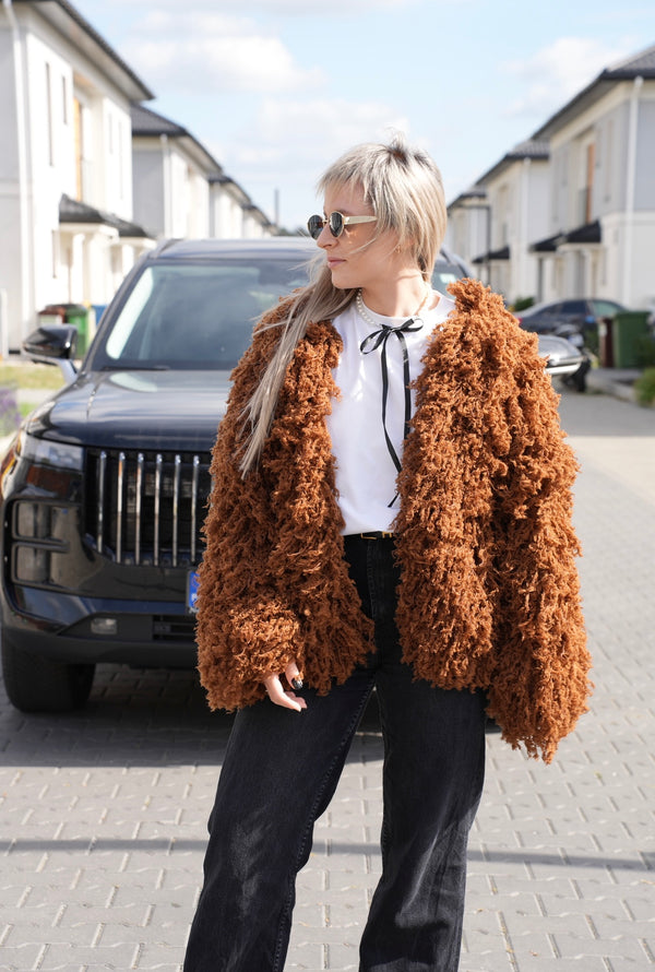 Futro Paula, handmade, merino