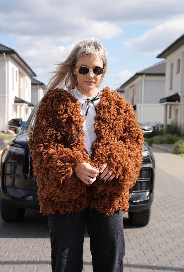 Futro Paula, handmade, merino
