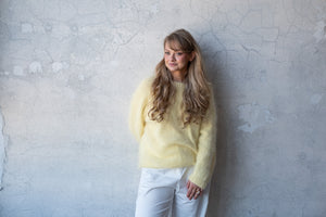 Sweter Martyna, z długim rękawem, angora & merino, handmade