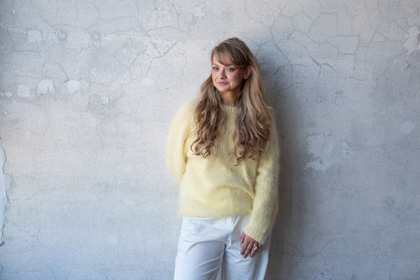 Sweter Martyna, z długim rękawem, angora & merino, handmade