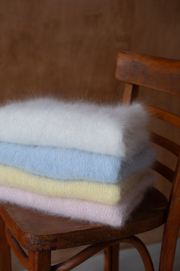 Sweter Martyna, z długim rękawem, angora & merino, handmade