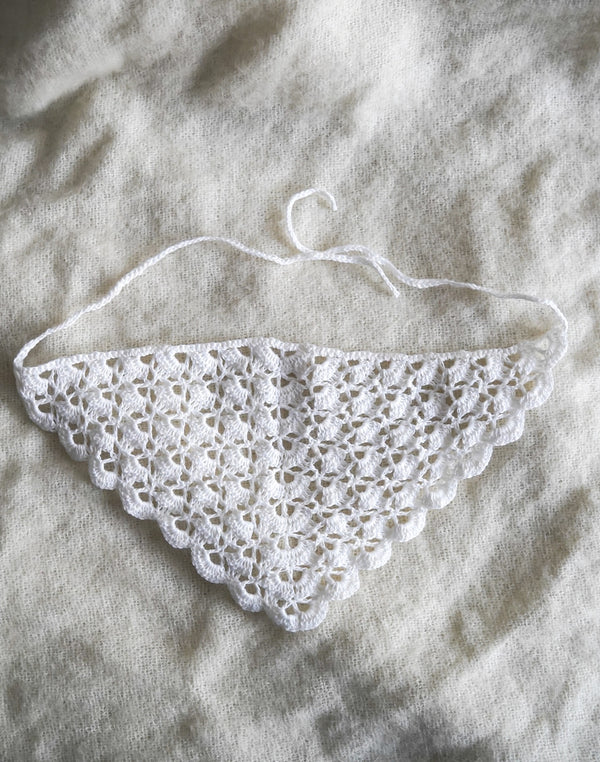 Chusta z lnu i wiskozy robiona ręcznie Sirka handmade