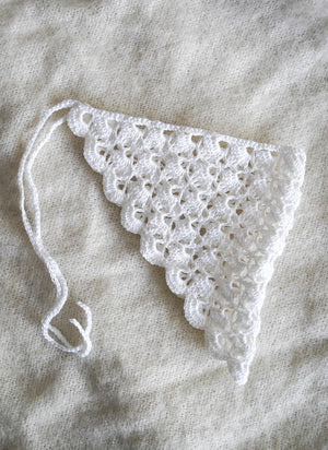 Chusta z lnu i wiskozy robiona ręcznie Sirka handmade