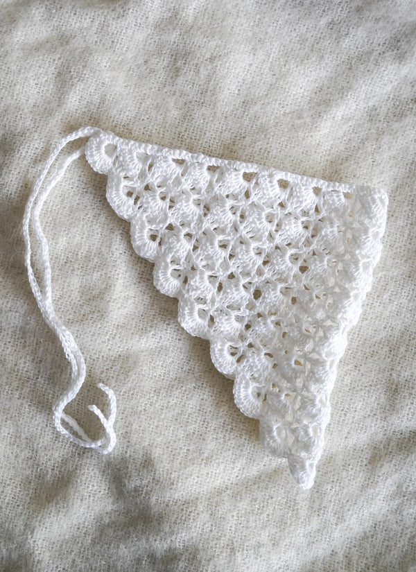 Chusta z lnu i wiskozy robiona ręcznie Sirka handmade