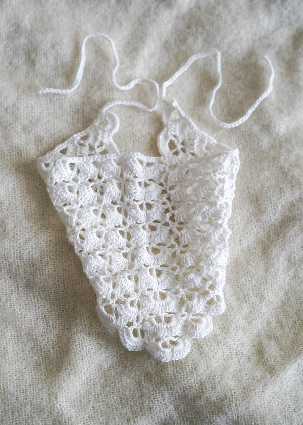 Chusta z lnu i wiskozy robiona ręcznie Sirka handmade