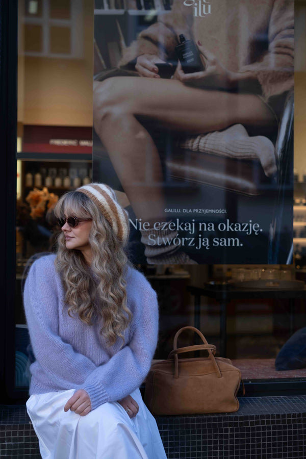 Sweter Magdalena z długim rękawem, handmade