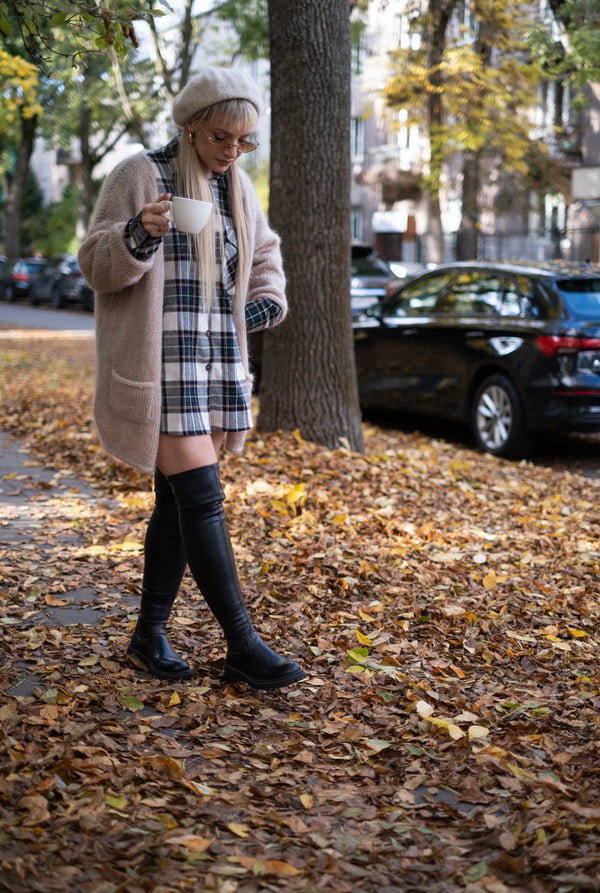 Kardigan Klaudyna, super kid moher, jedwab, merino