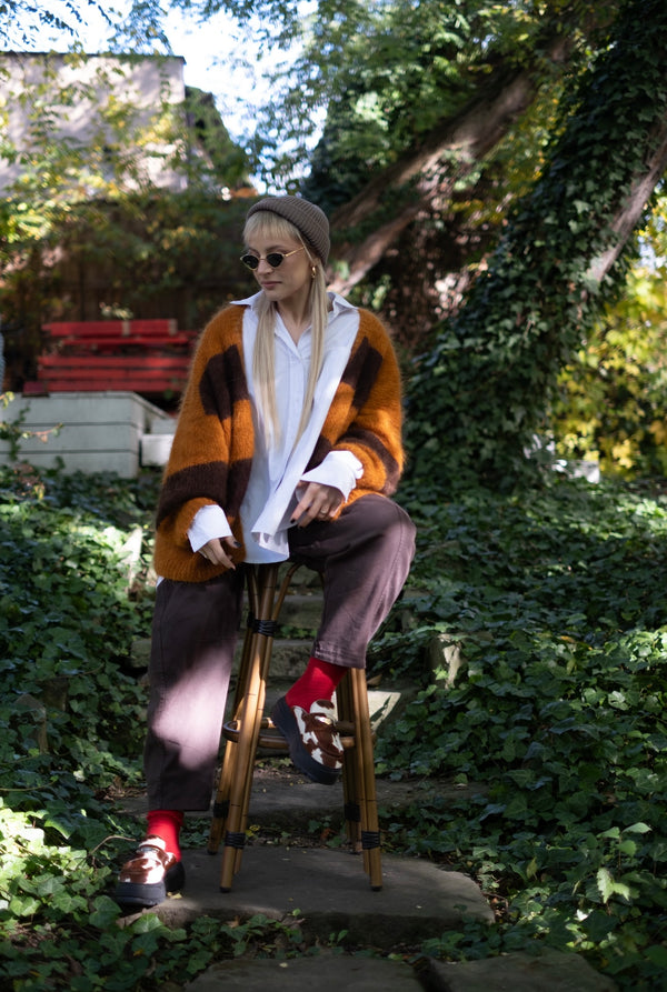 Kardigan Drew, suri alpaka, merino UNISEX