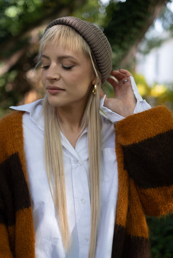 Kardigan Drew, suri alpaka, merino UNISEX