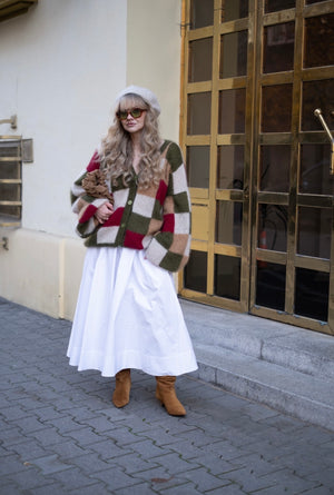 Kardigan Arletta, krata, super kid moher