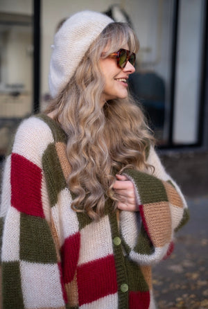 Kardigan Arletta, krata, super kid moher