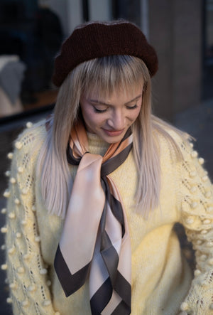 Sweter Zoya, handmade, bawełna, baby alpaka, merino