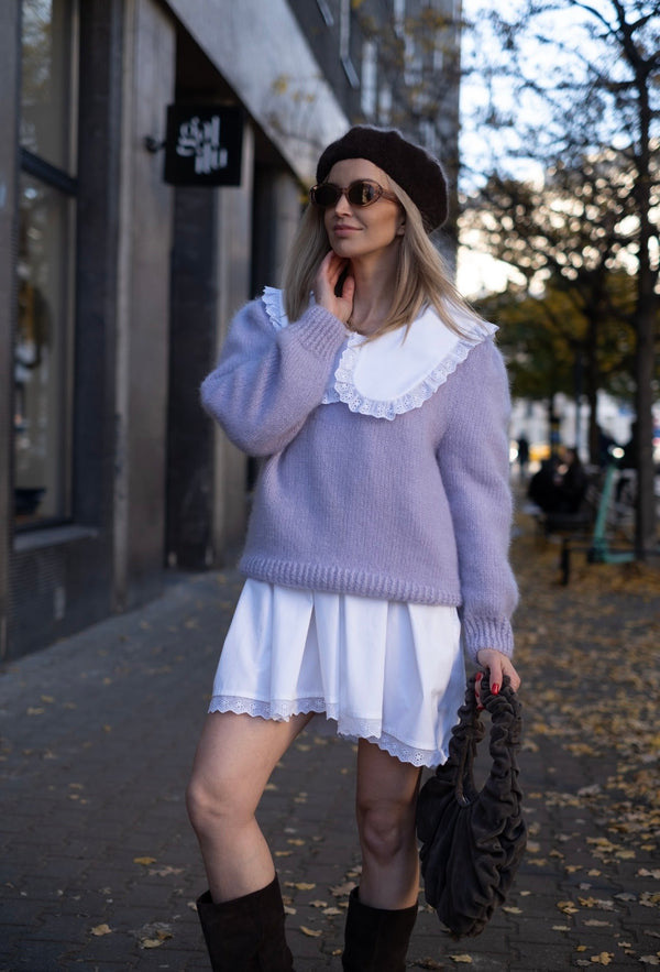 Sweter Magdalena z długim rękawem, handmade