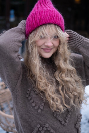 Zestaw: Furora (czapka i rękawiczki) 100% wełna merino