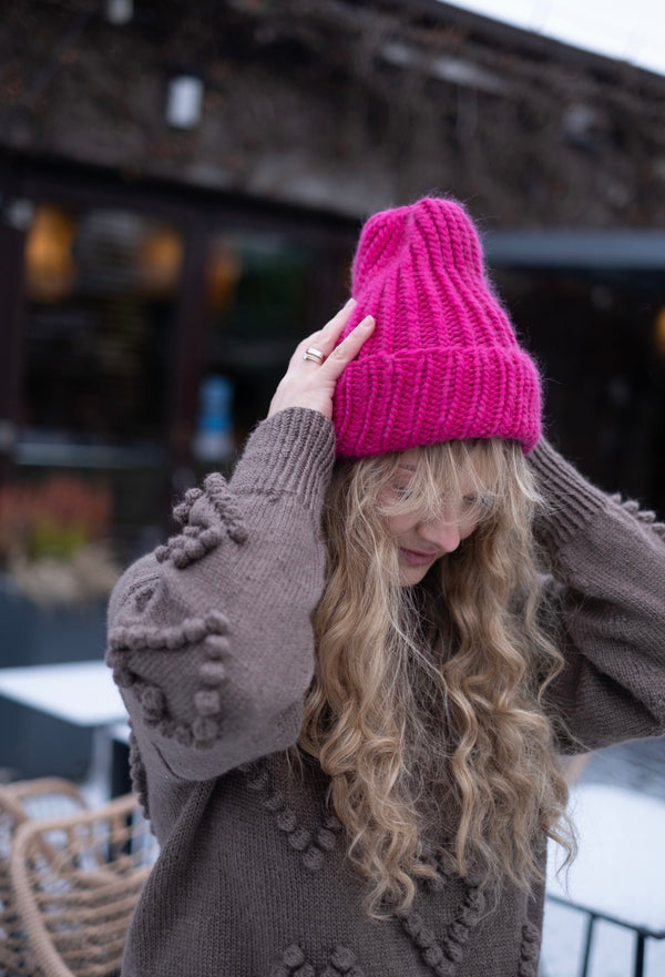 Zestaw: Furora (czapka i rękawiczki) 100% wełna merino