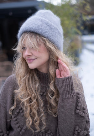 Zestaw: Inka (czapka plus rękawiczki), super kid moher, merino, jedwab