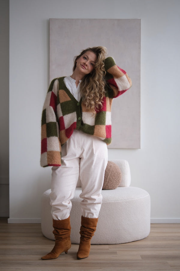 Kardigan Arletta, krata, super kid moher