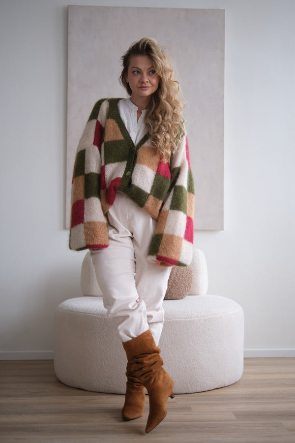 Kardigan Arletta, krata, super kid moher