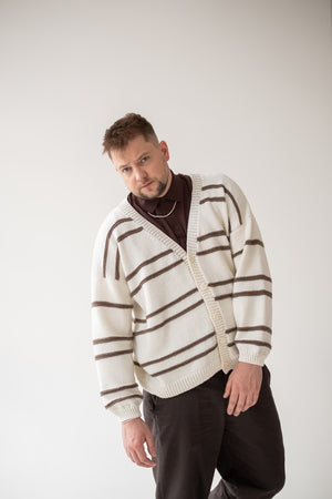 Kardigan Henryk, 100% merino