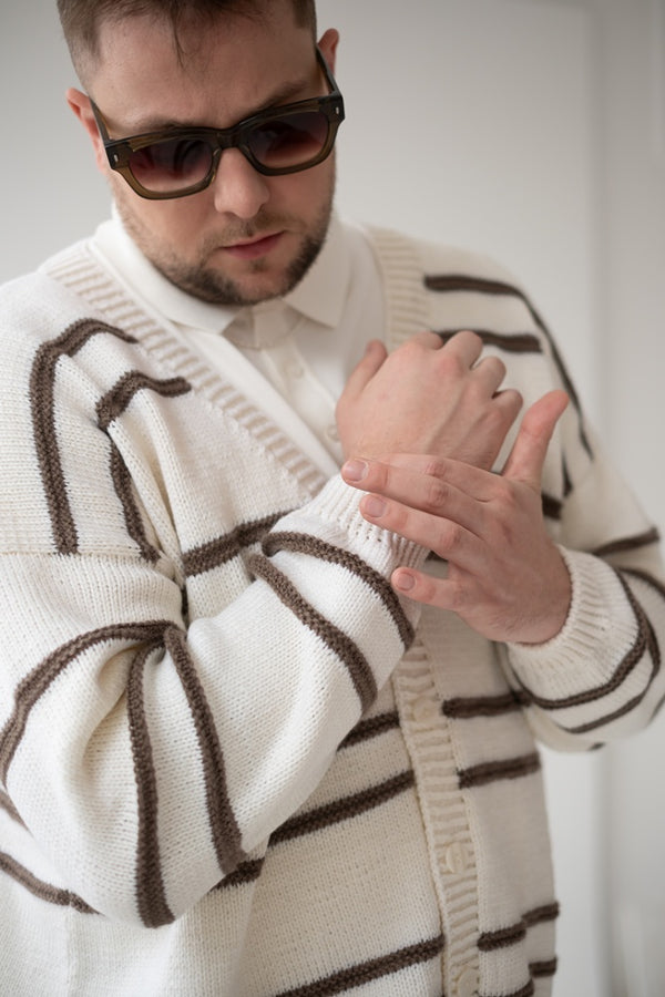 Kardigan Henryk, 100% merino