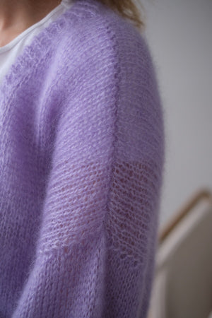 Kardigan Karo, super kid moher, jedwab