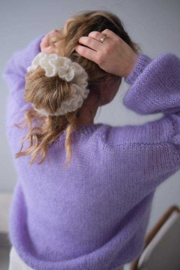 Kardigan Karo, super kid moher, jedwab