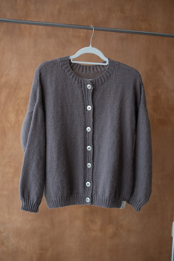 Kardigan Weronika, kaszmir i merino, handmade
