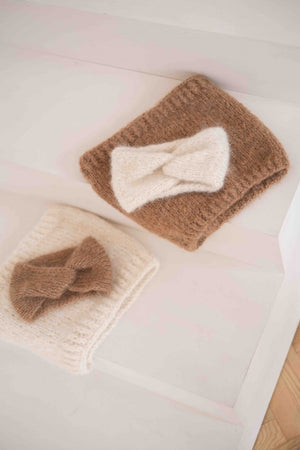 Dwie opaski i dwa kominy Sirka handmade  