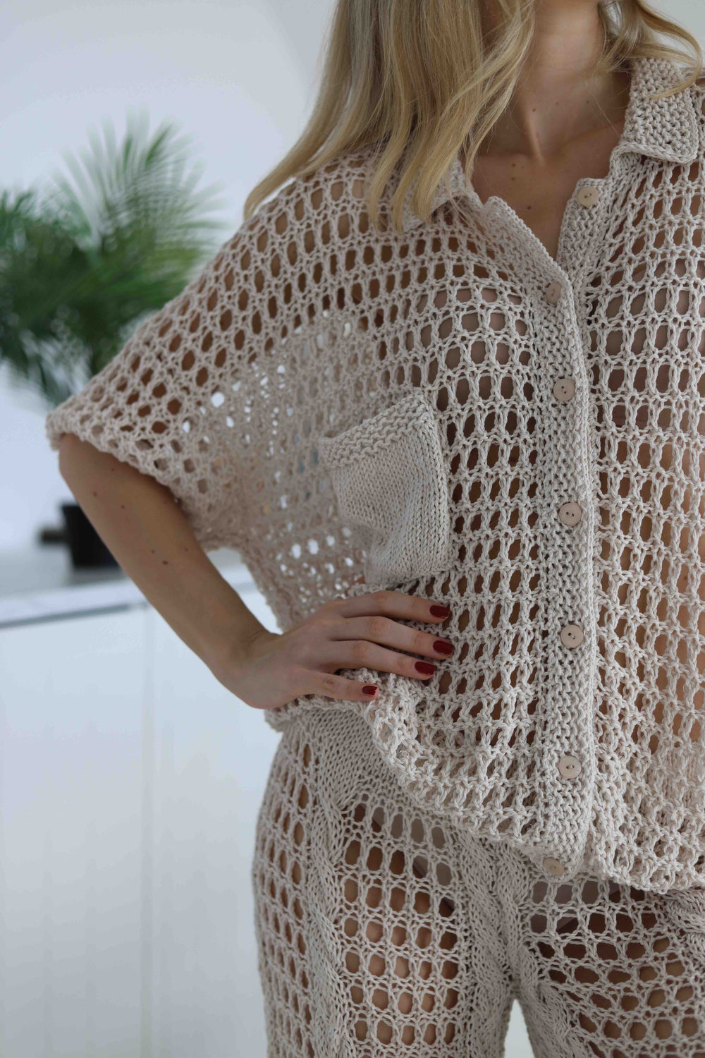 Bluzka z kołnierzykiem Sirka handmade