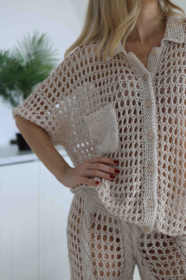 Bluzka z kołnierzykiem Sirka handmade