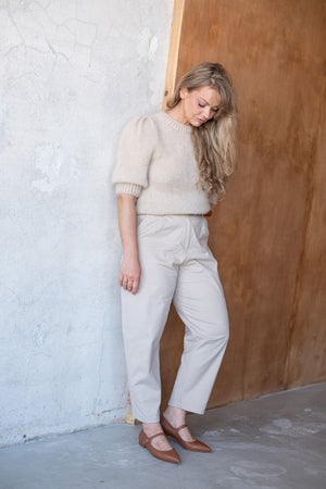 Sweter Magda z krótkim rękawem, angora &merino