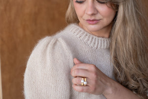 Sweter Magda z krótkim rękawem, angora &merino