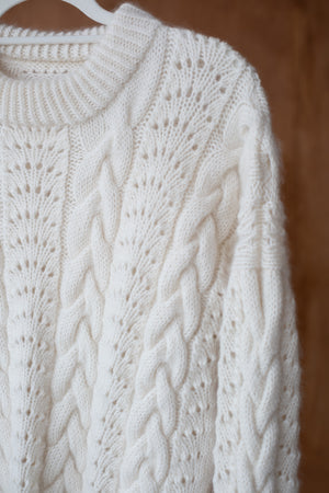 Sweter Marianna, kaszmir i merino, handmade