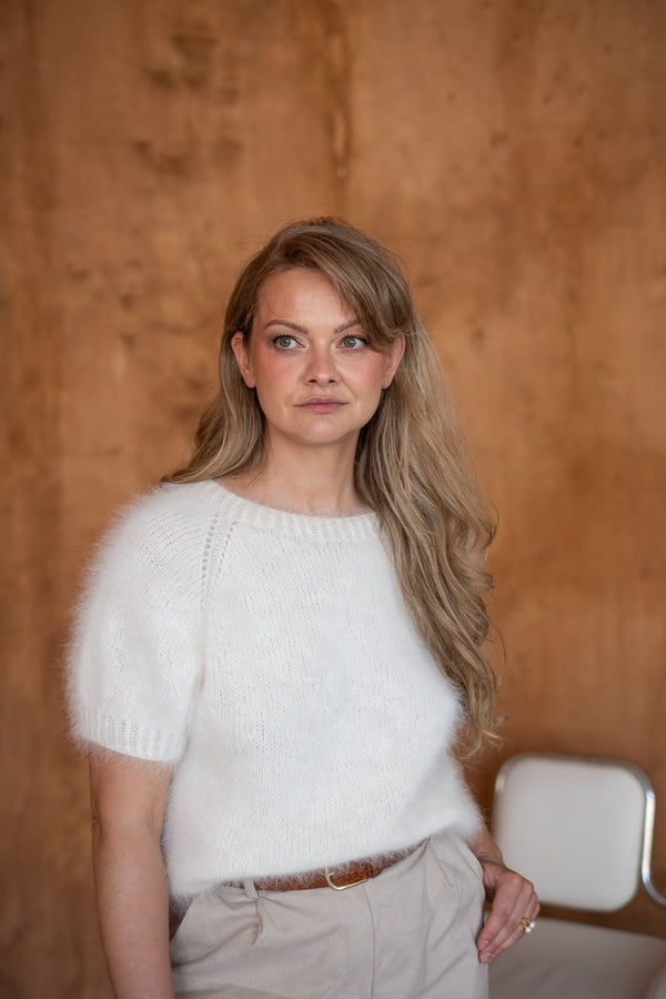 Sweter Marta z krótkim rękawem, handmade