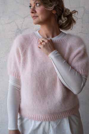 Sweter Marta z krótkim rękawem, handmade