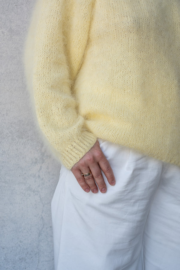 Sweter Martyna, z długim rękawem, angora & merino, handmade