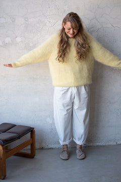 Sweter Martyna, z długim rękawem, angora & merino, handmade