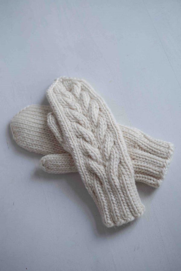 Rękawiczki Furora z wełny merino Sirka w odcieniu naturalnym