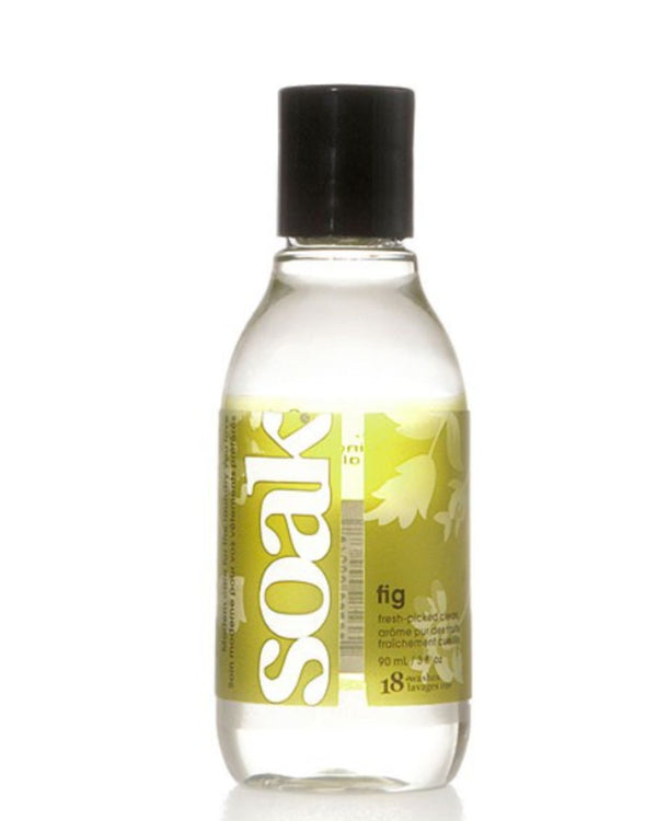 Płyn do prania delikatnych tkanin SOAK w butelce 90 ml o zapachu fig