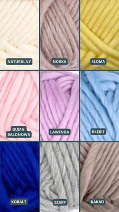 Szal Furora, 100% merino, handmade