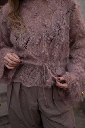 Sweter z moheru i jedwabiu Sirka handmade