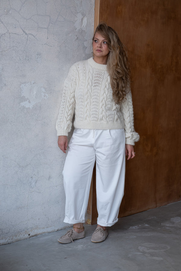Sweter Marianna, kaszmir i merino, handmade