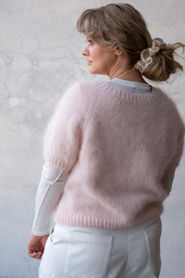 Sweter Marta z krótkim rękawem, handmade