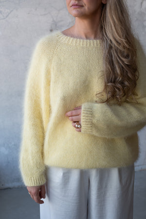 Sweter Martyna, z długim rękawem, angora & merino, handmade