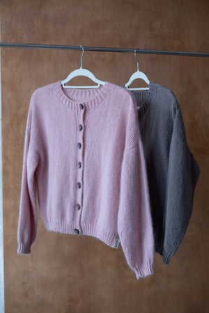 Kardigan Weronika, kaszmir i merino, handmade