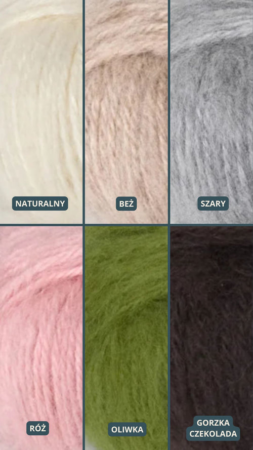 Szal Lila Esmi, merino i kaszmir