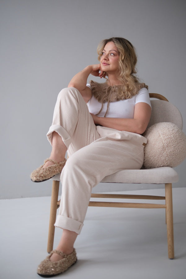 Buty Valentina, wełna merynosów, cekiny