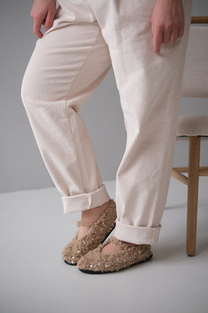 Buty Valentina, wełna merynosów, cekiny